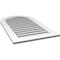Ekena Millwork Round Top Surface Mount PVC Gable Vent: Functional, w/ 3-1/2"W x 1"P Standard Frame, 24"W x 42"H GVPRT24X4201SF - alternate 2